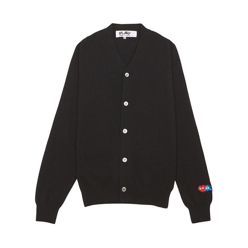 Comme des Garcons Invader Double Wappen Unisex Knit Cardigan AZ N088 051 1
