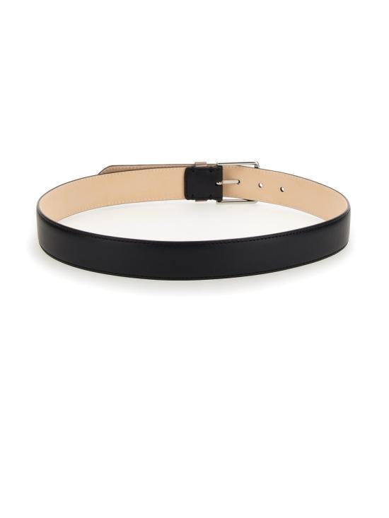 Paul Smith Stripe Keeper Leather Belt M1A4950BMULKE79 BLACK DOM