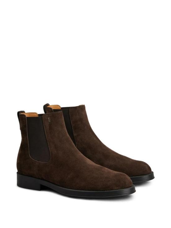 Tods Leather Ankle Boots for Men XXM75L00P20RE0 S800 DARK BROWN DOM
