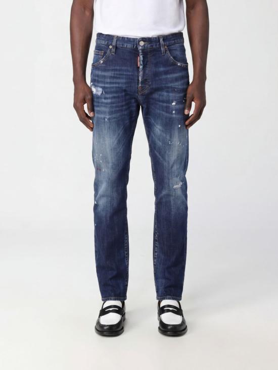 Dsquared2 Blue Denim Jeans for Men S74LB1898 S30664 470 BLUE DOM