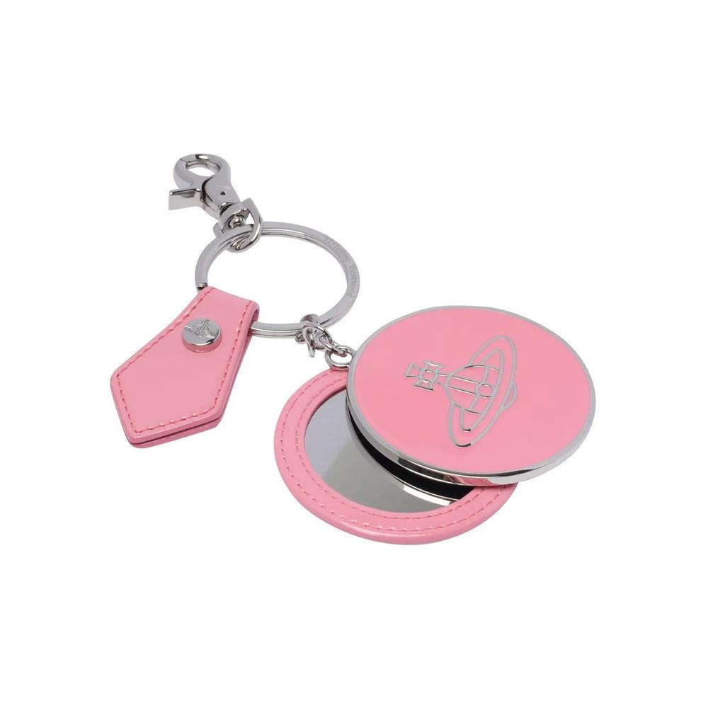 Vivienne Westwood Pink ORB Logo Mirror Keyring Accessory 8203011YW OM000G G406
