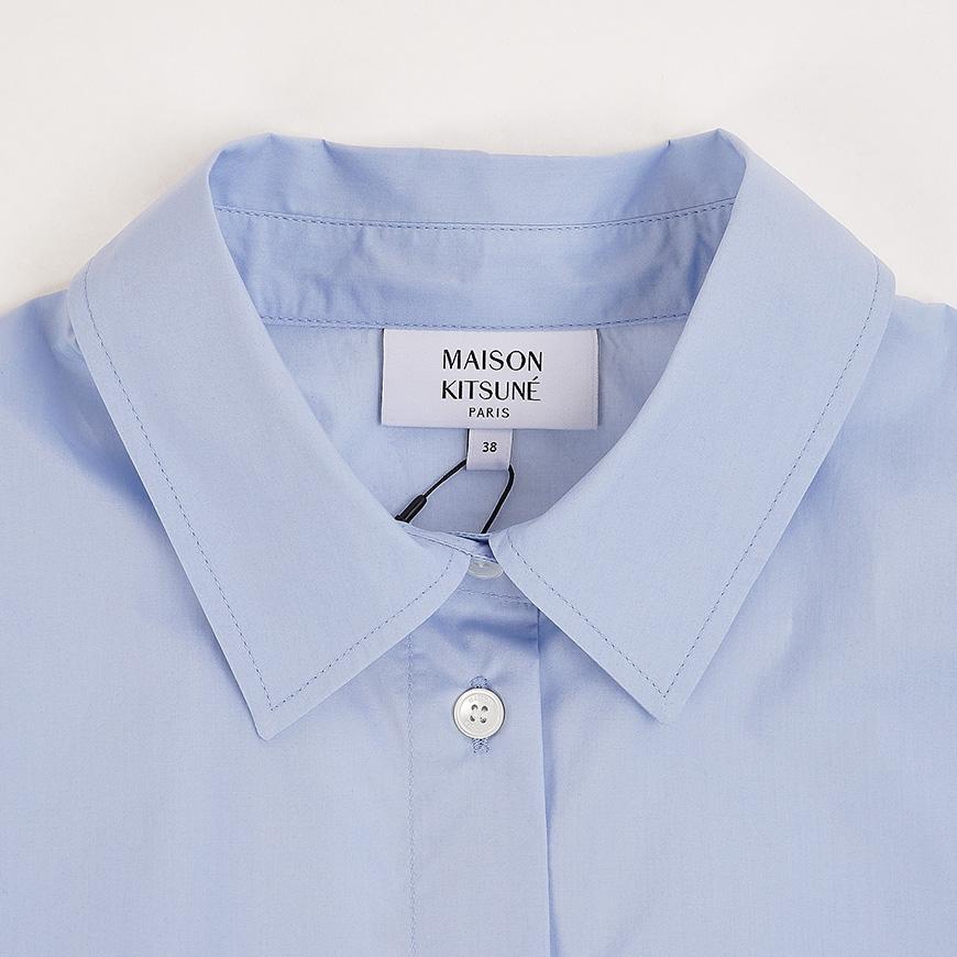 Maison Kitsune Baby Fox Casual Shirt Women’s White Cotton Shirt