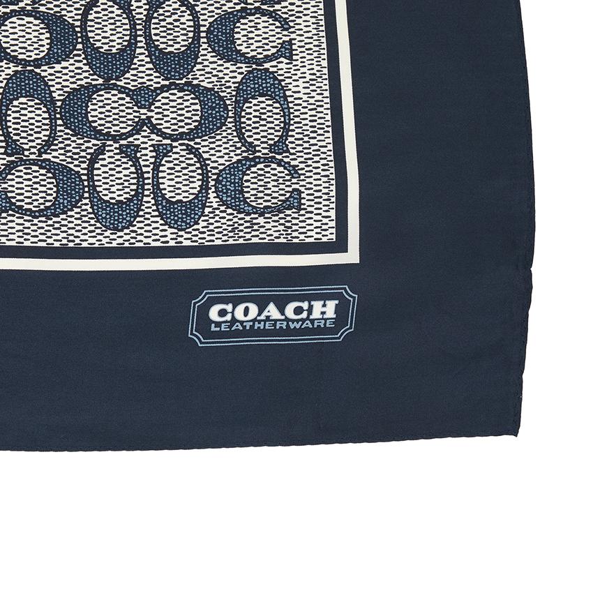 Coach Signature Silk Scarf Women’s