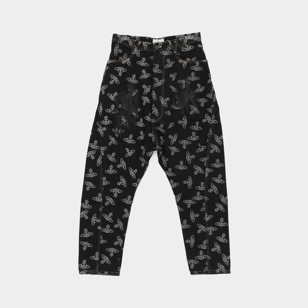 Vivienne Westwood ORB Allover Twist Denim Men's Pants