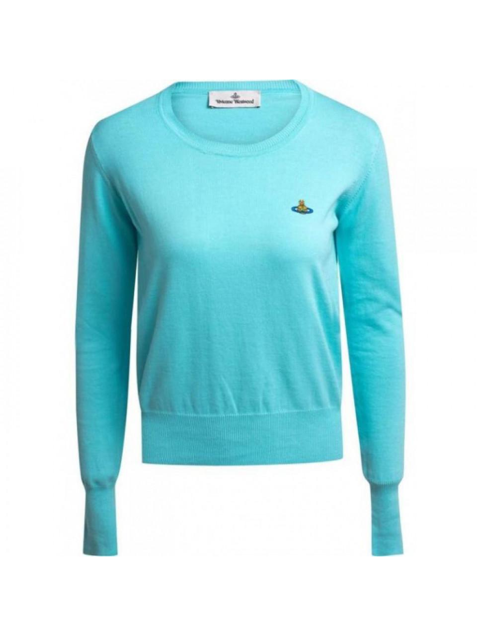 Vivienne Westwood BEA Jumper Round Neck Knit Sweater Green