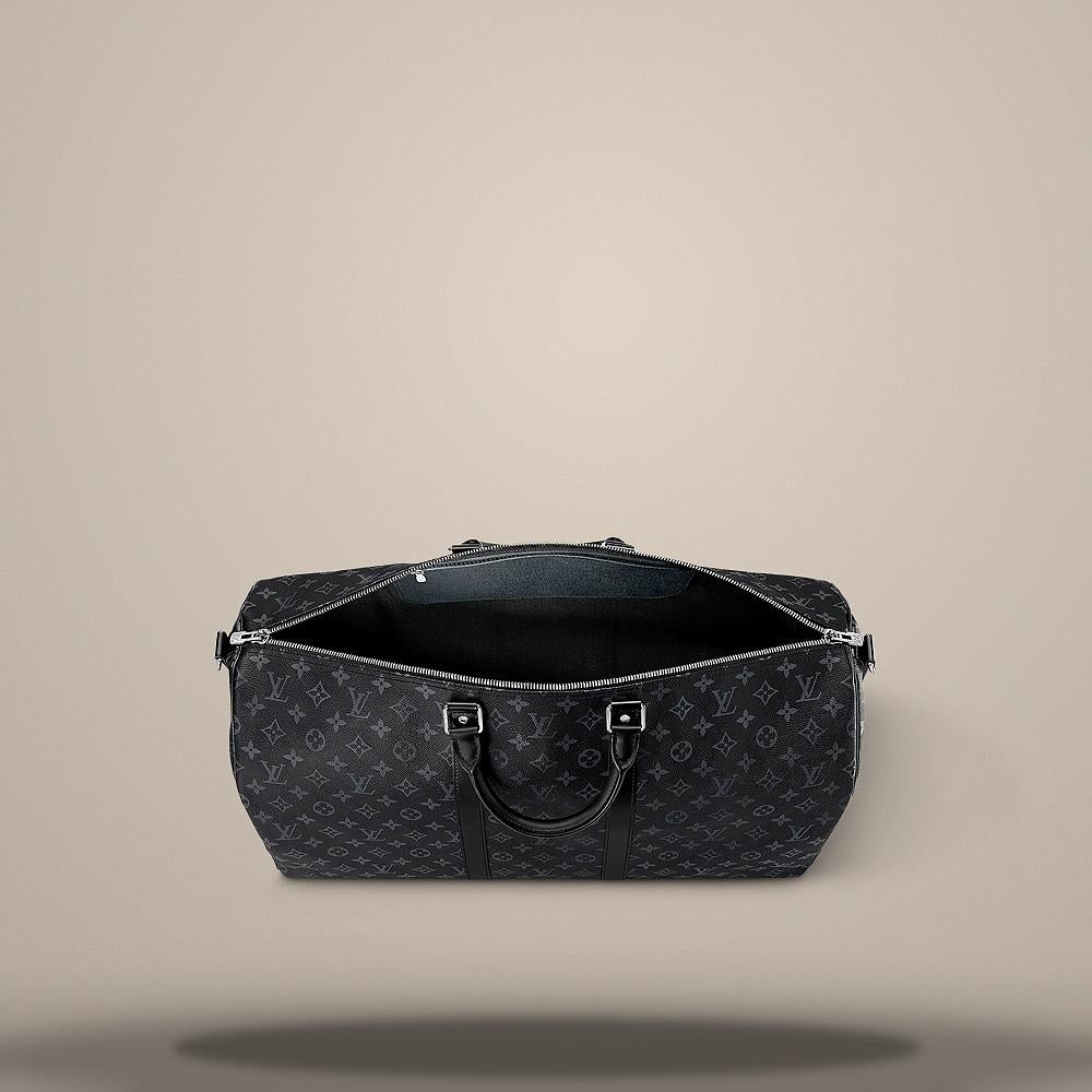 Louis Vuitton Mon Monogram Coated Canvas Keepall Duffel Bag P01951
