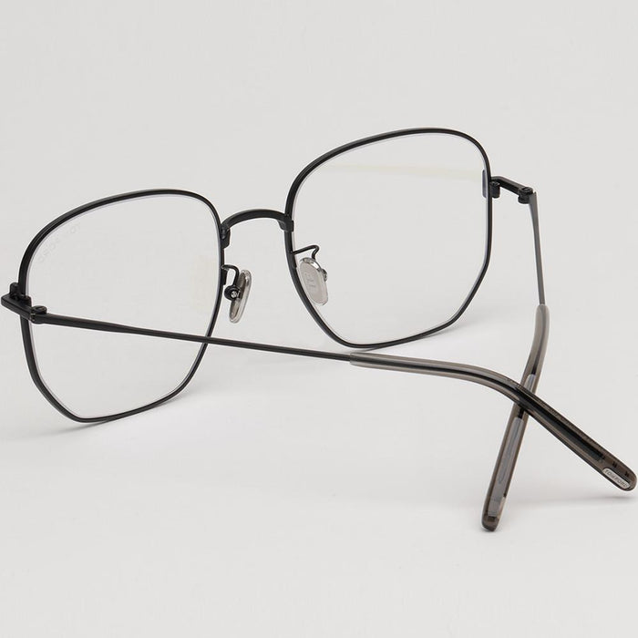 TOM FORD Matte Black Metal Blue Light Blocking Square Eyeglasses TF6003KB 002
