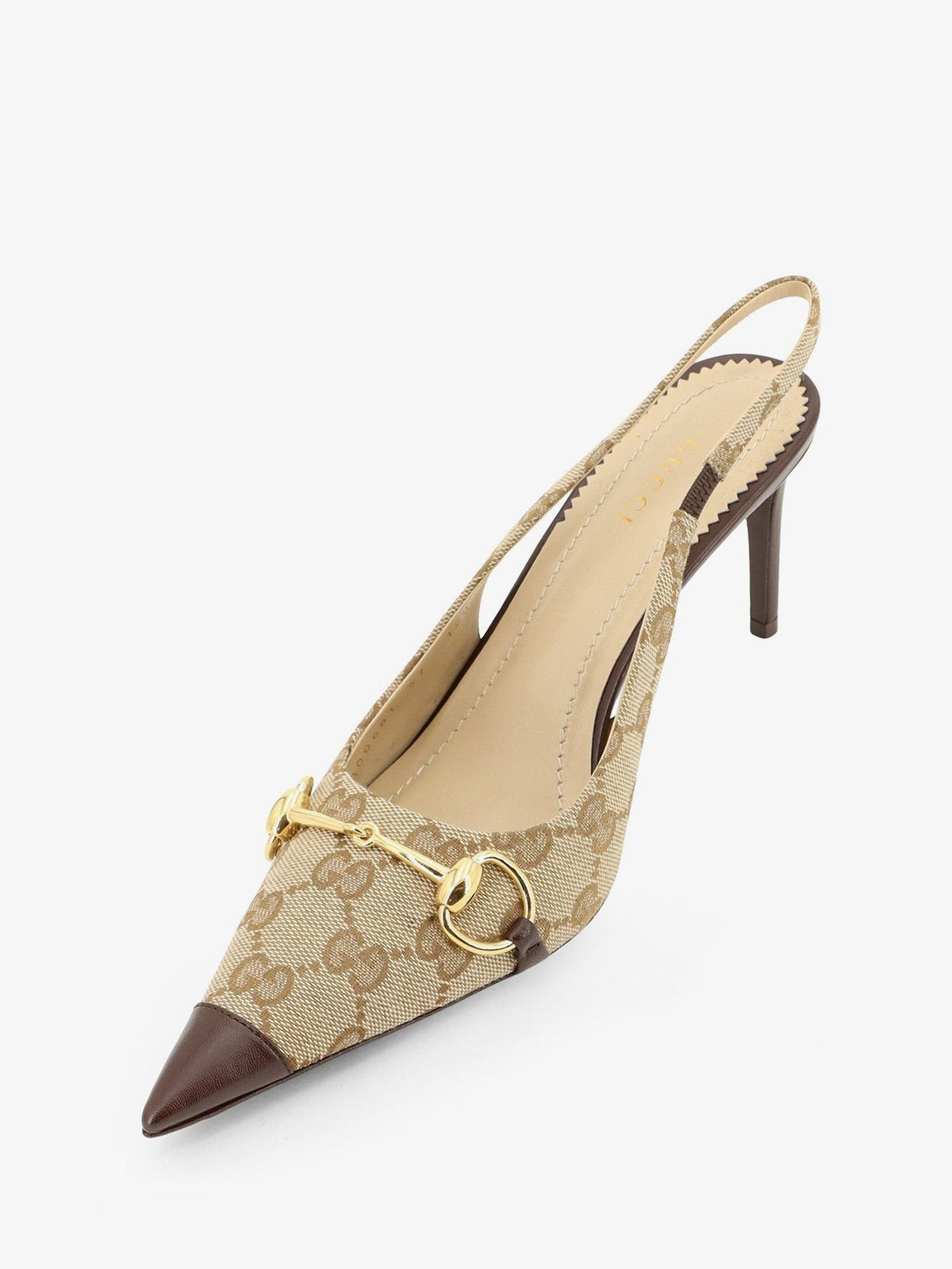 GUCCI Leather Slingback Pumps