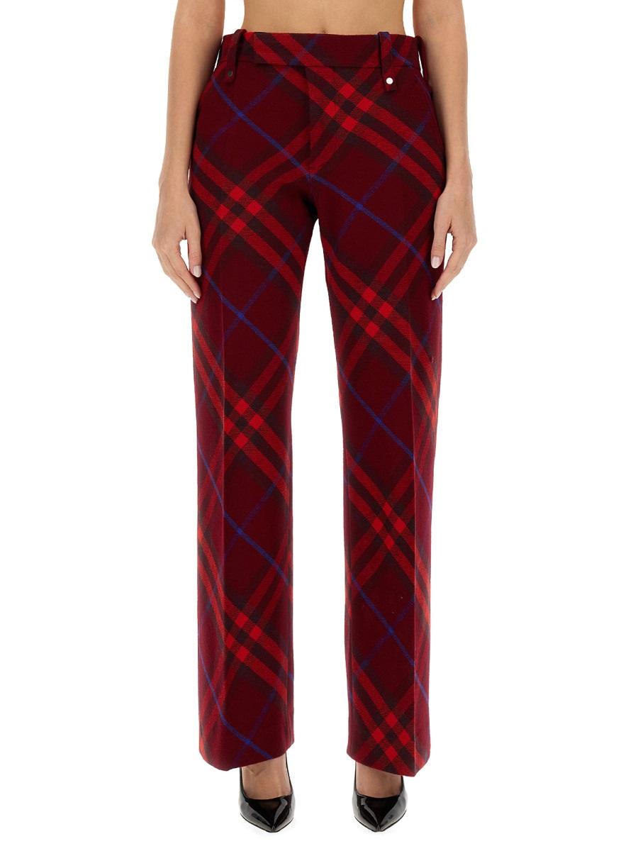 BURBERRY Black Wool Tailored Classic Pants