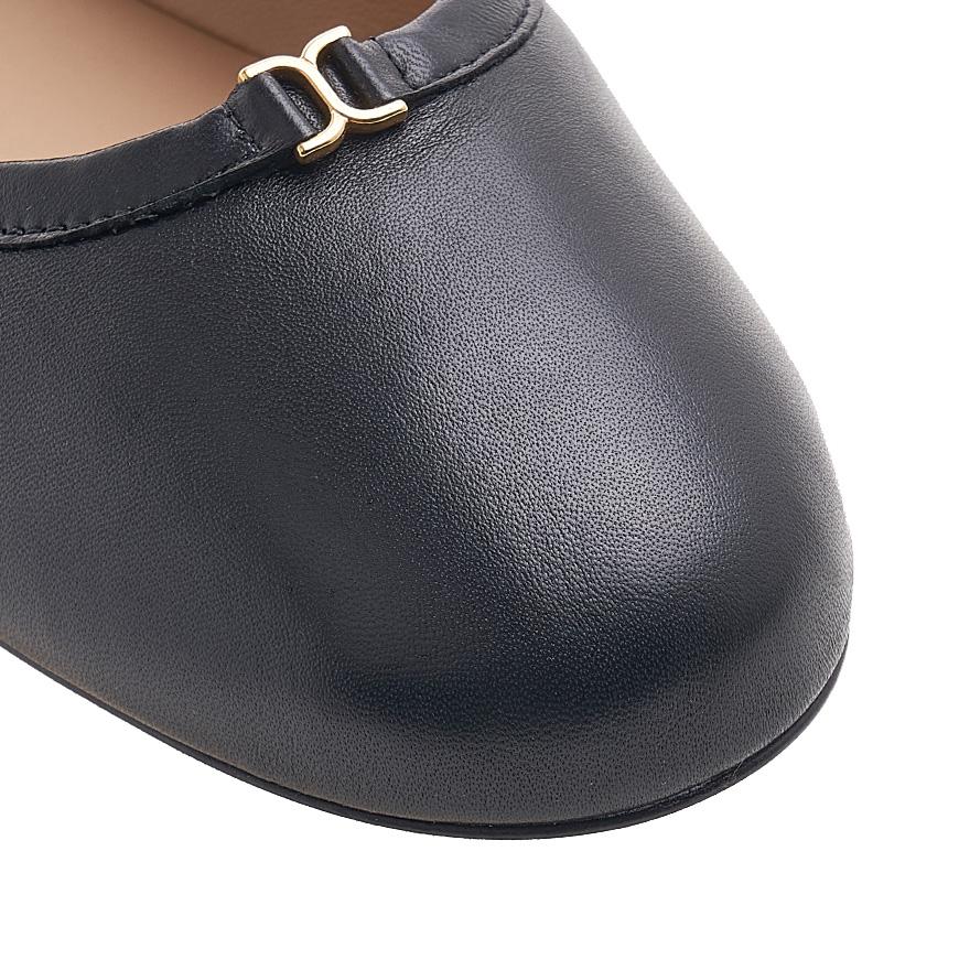 Chloe Marcie Ballerina Flats Black Leather Women’s Shoes