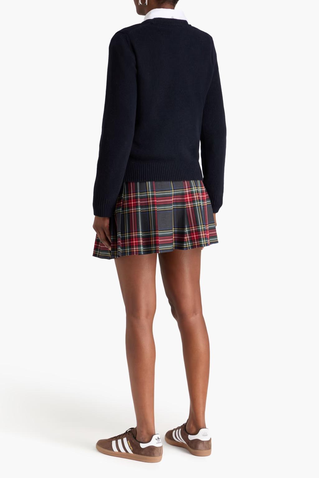 GANNI Jacquard Wool Crewneck Sweater