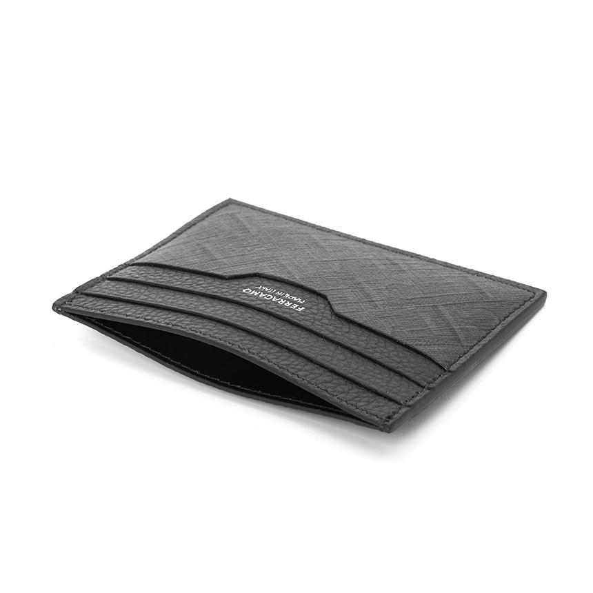 Ferragamo Men’s Leather Card Holder Wallet 66 1583 0780321