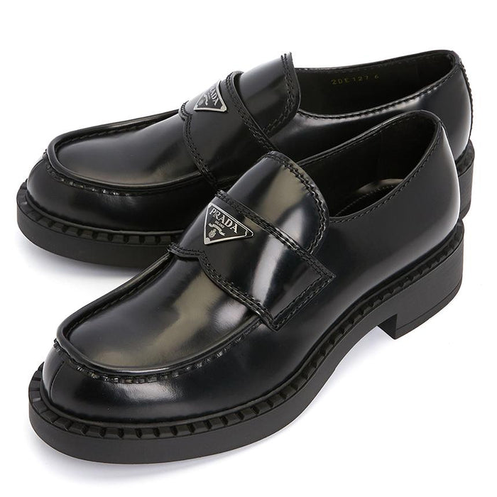 PRADA Brushed Leather Men's Loafers 2DE127 055 F0002