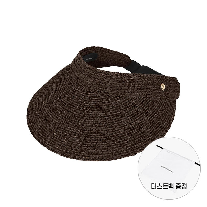 HELEN KAMINSKI Chocolate Visor Sun Cap Women’s Bucket Hat HAT50305 CH