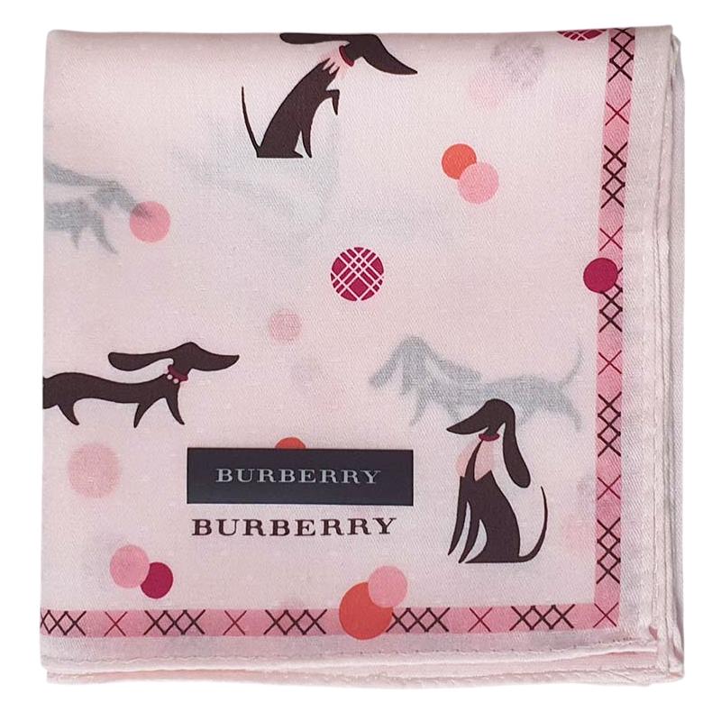 BURBERRY Dachshund Polka Dot Vintage Petite Scarves Set Unisex