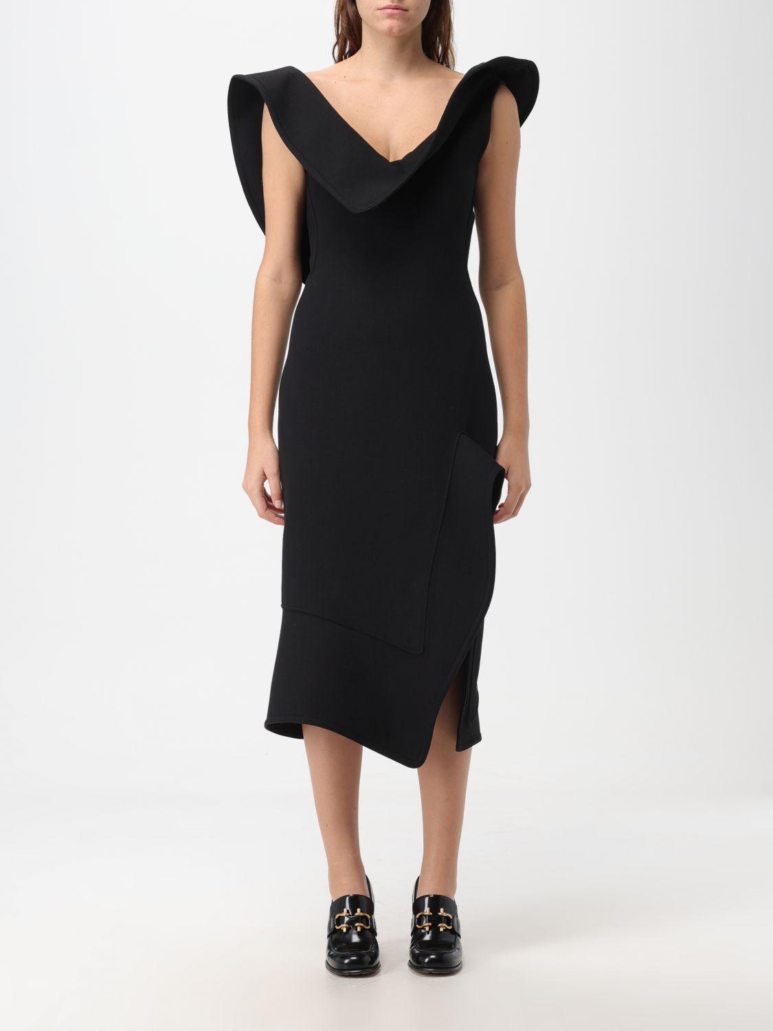 Bottega Veneta Black Sleeveless Midi Dress