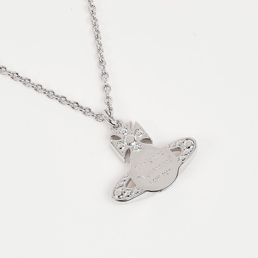 Vivienne Westwood Carmella Relief Pendant Necklace for Women Silver