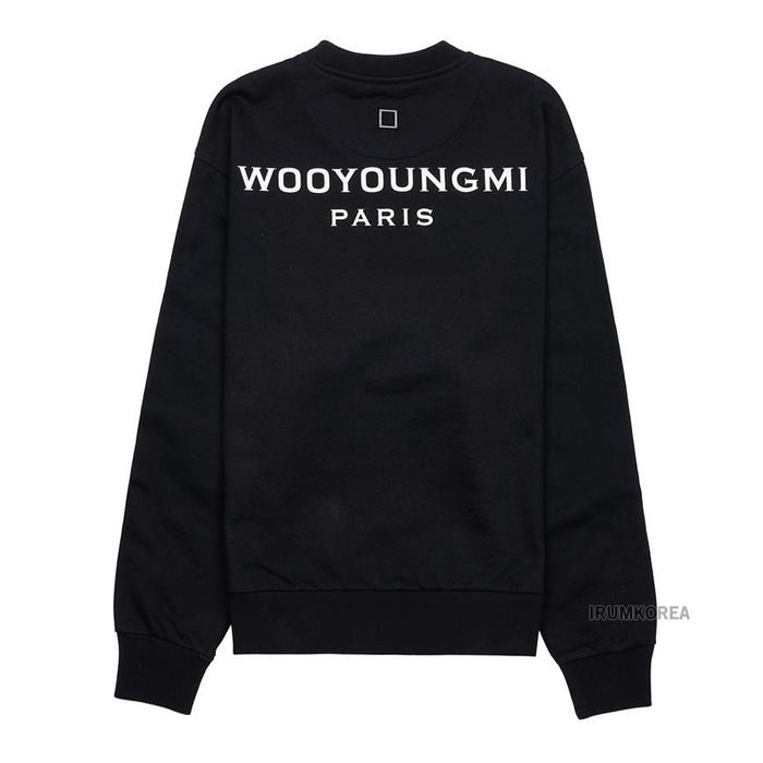 WOOYOUNGMI Women’s Back Logo Sweatshirt Navy