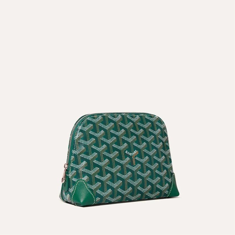 GOYARD Green Vendôme Unisex Cosmetic Pouch Clutch VENDOTPMLTY09 CL09