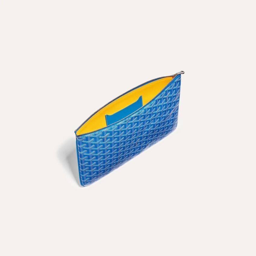 GOYARD Blue Senat MM Women’s Clutch Pouch SENAT2MMLTY10CL10P