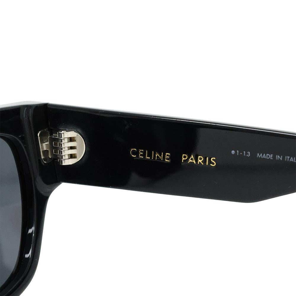 CELINE Monochrome 01 Women’s Sunglasses Black Acetate Oval