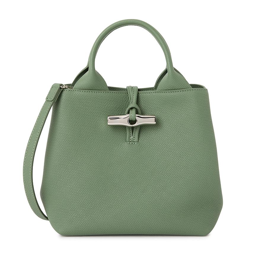 Longchamp Le Roseau S Leather Tote Bag Unisex 10273 HFP M16