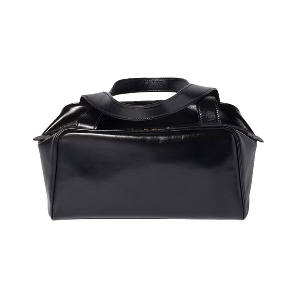 Miu Miu Logo Leather Women’s Tote Bag Black