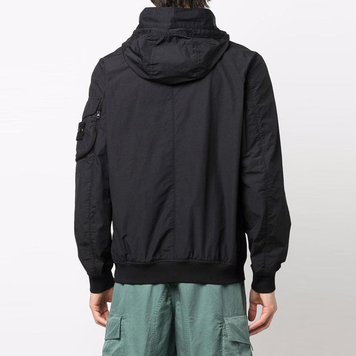 STONE ISLAND Naslan Light Watro Hooded Jacket Black 761540632 V0029
