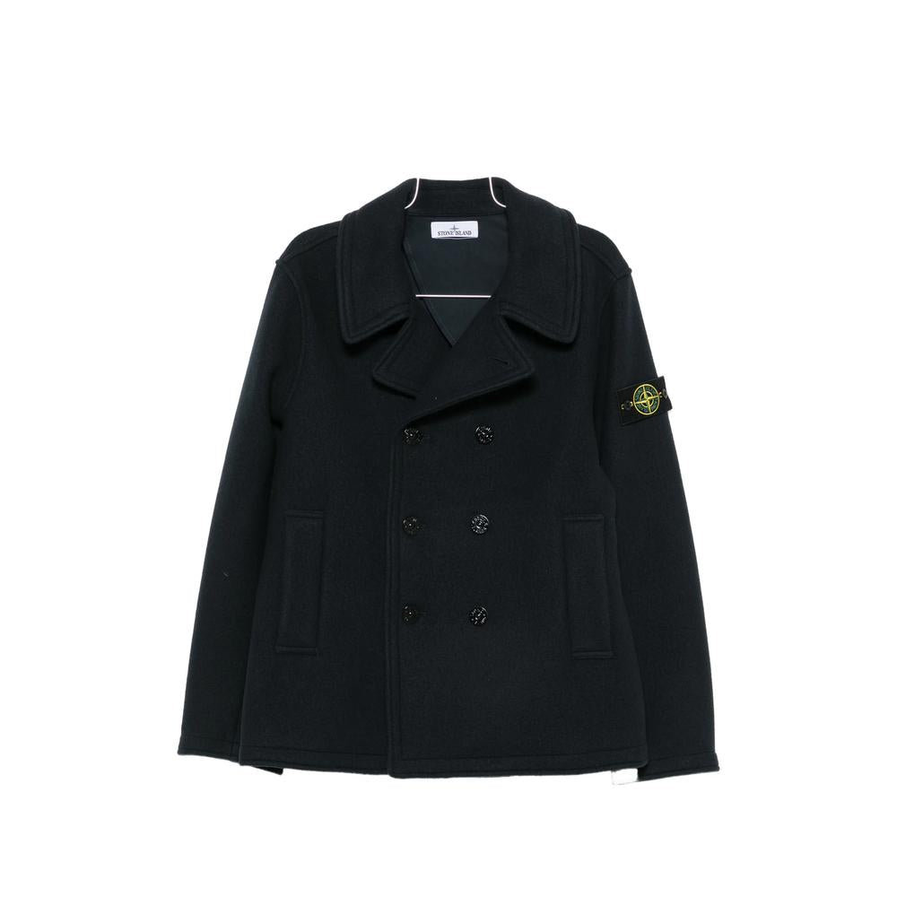 STONE ISLAND Black Cotton Zip Jacket