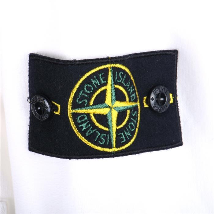 STONE ISLAND Logo Patch Pocket Hooded T-Shirt White Men