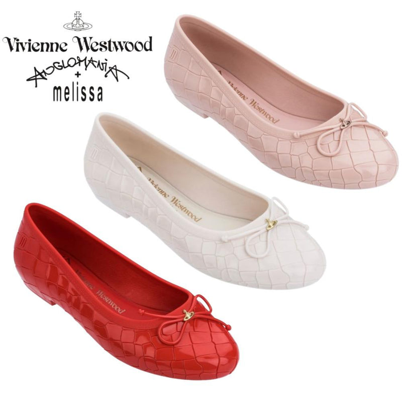 Vivienne Westwood Melissa ORB Ballerina Flats with Ribbon