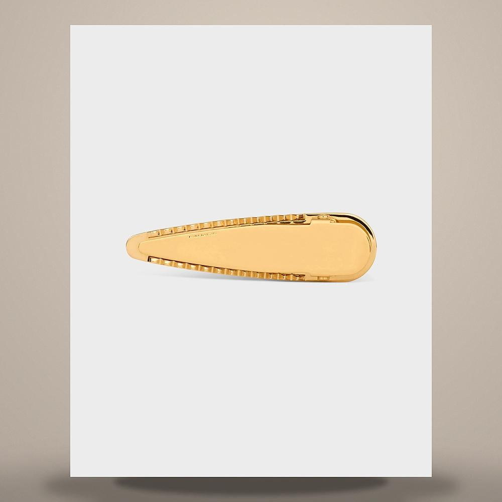 CELINE Gold Finish Brass Steel Hair Clip B108P3J98 35OR