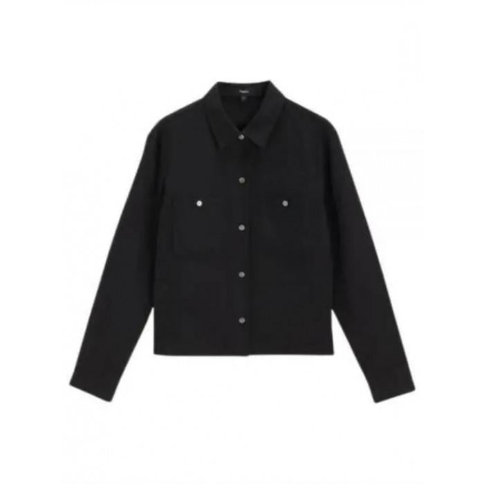 Theory Patch Pocket Shirt in Fluid Twill O0309508 001