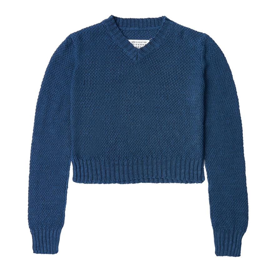 Maison Margiela Women’s Boucle Crewneck Sweater