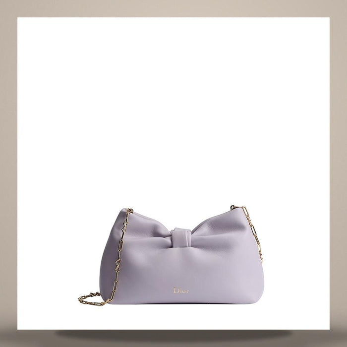 DIOR Bow Small Shoulder Bag Lilac Lambskin M0715OUQO M493