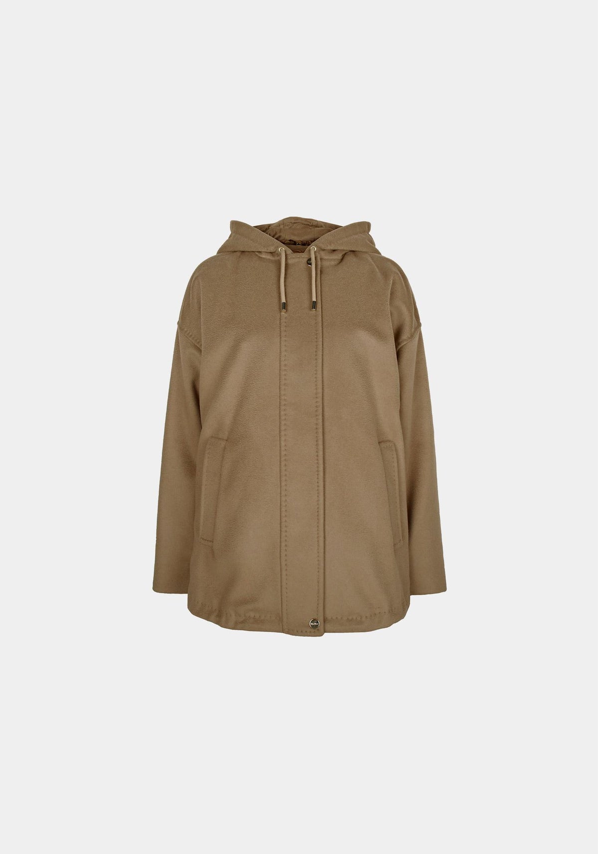 Max Mara Camel Hooded Wool Coat 2526036022 DERRIS 006