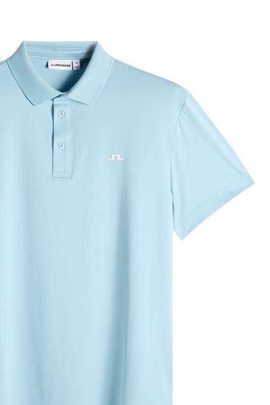 J LINDEBERG Forget-Me-Not Blue Short Sleeve T-Shirt for Men