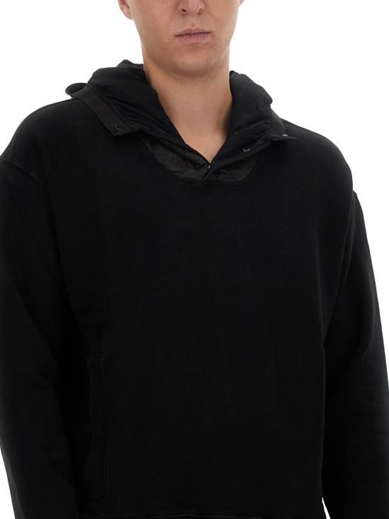 Ten C Women’s Hoodie Pullover Sweatshirt 23CTCUF08228B06455999 BLACK DOM