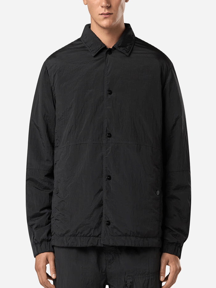 STONE ISLAND Men’s Metal Econyl Overshirt Jacket Black
