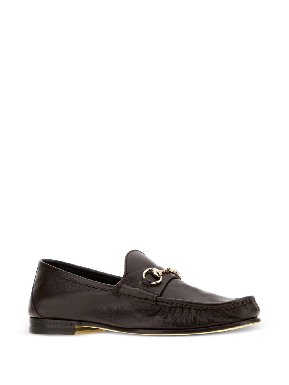 GUCCI Leather Loafers Men’s Brown Dress Shoes