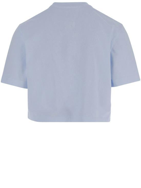 JACQUEMUS Blue Short Sleeve Cotton T-Shirt TSW00590 AJ00045 330