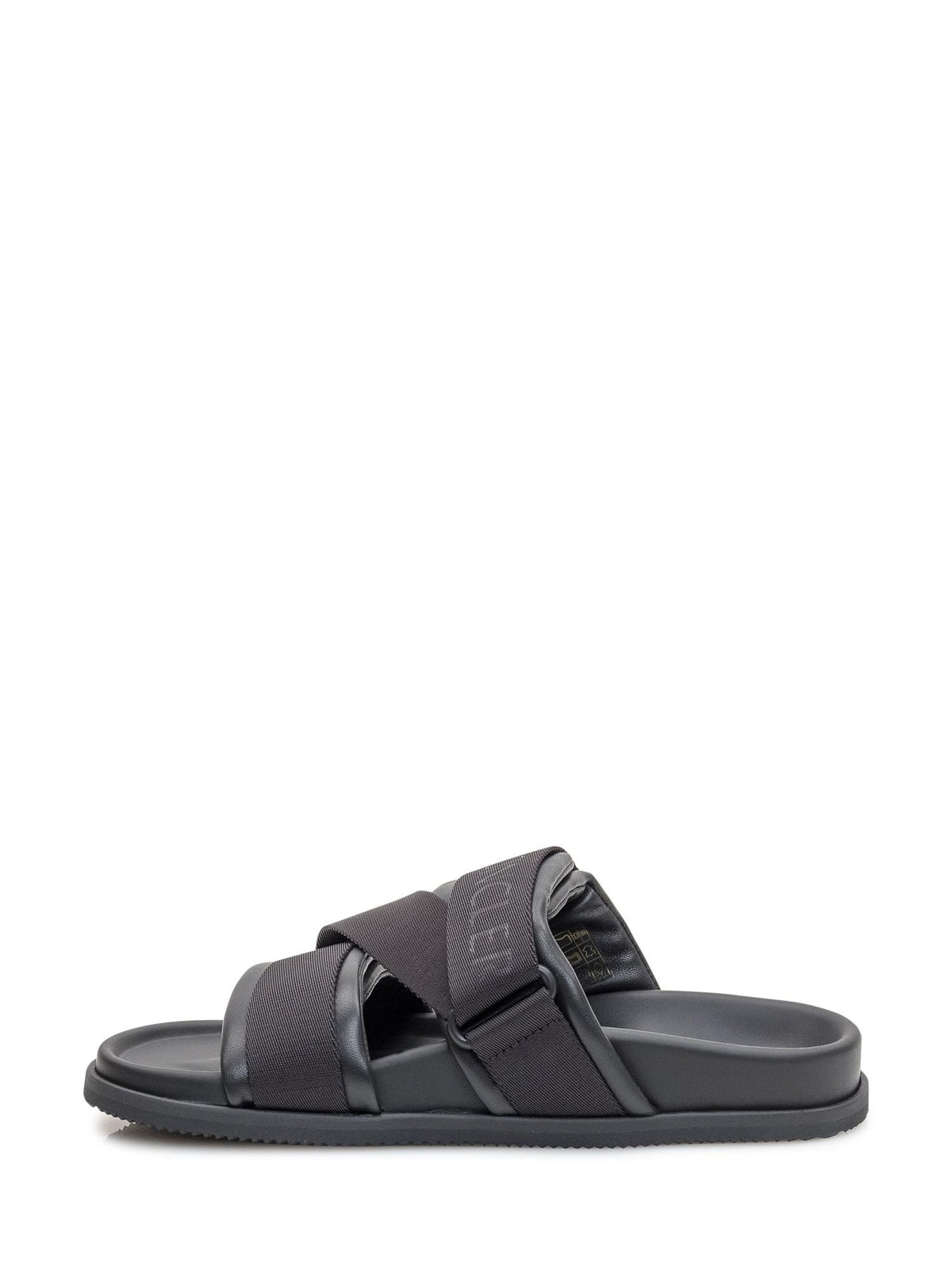 Moncler Black Leather Sandals