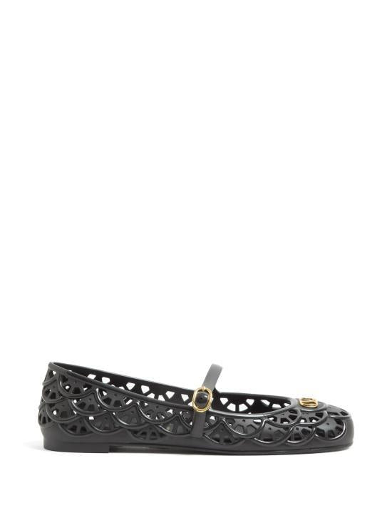 VALENTINO Garavani Black Leather Sandals