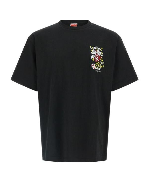 KENZO Wild Tiger Embroidered Oversized Cotton T-Shirt