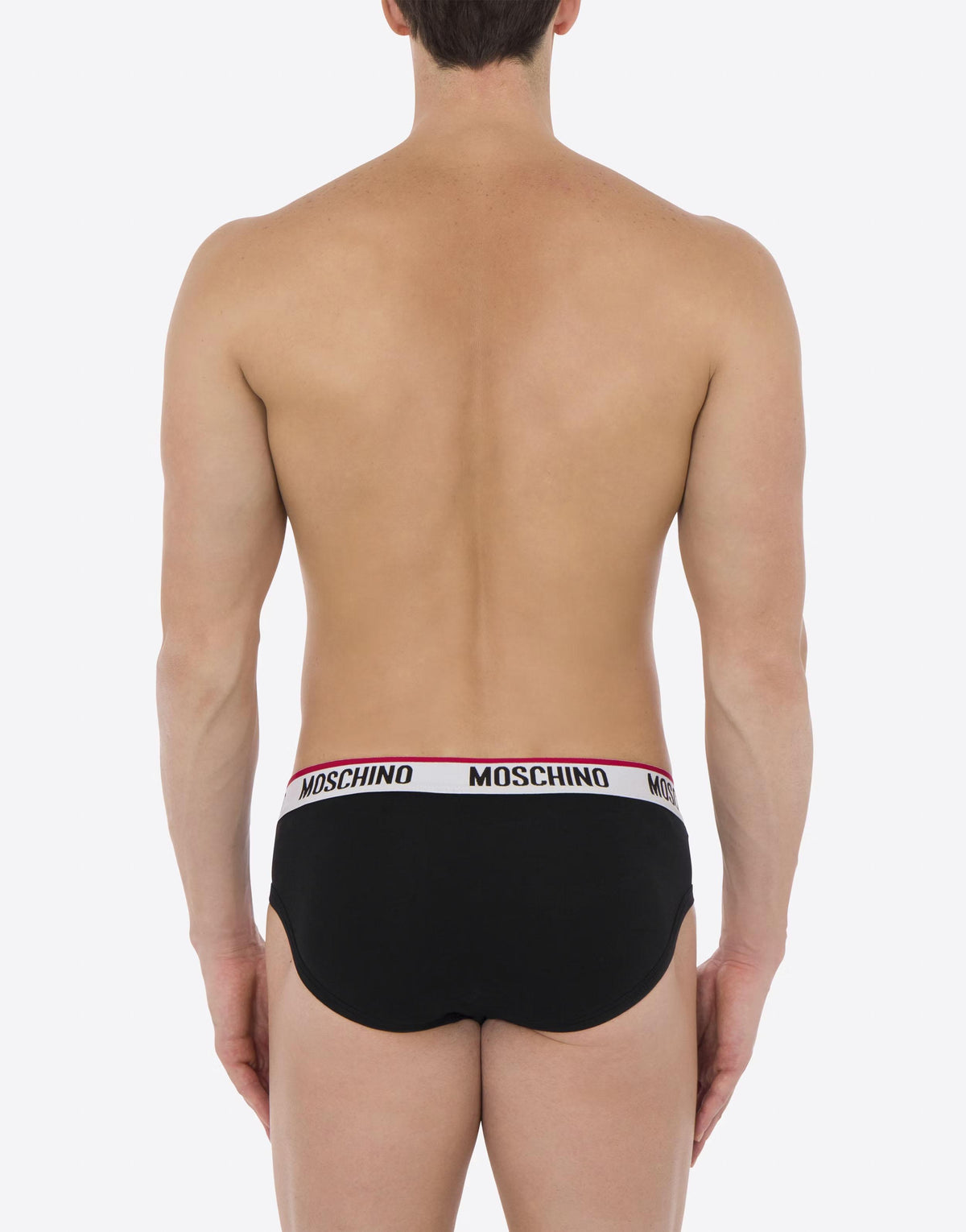 Moschino Black Cotton Briefs 2-Pack Men’s Underwear