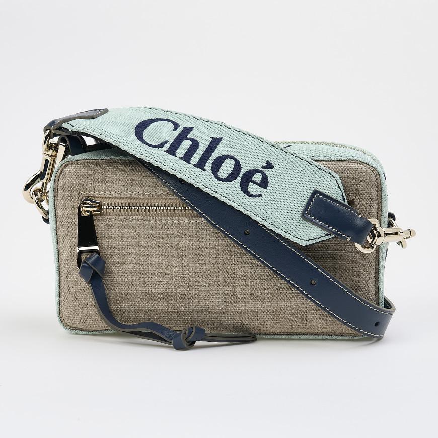 Chloe Woody Belt Bag Women’s Crossbody Beige Leather