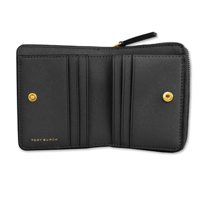 Tory Burch Saffiano Leather Emerson Zip Around Mini Card Wallet