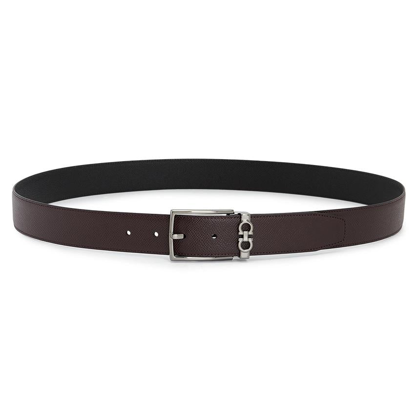 Ferragamo Gancini Reversible Men's Belt Pre-Cut Leather 67A037 0779991