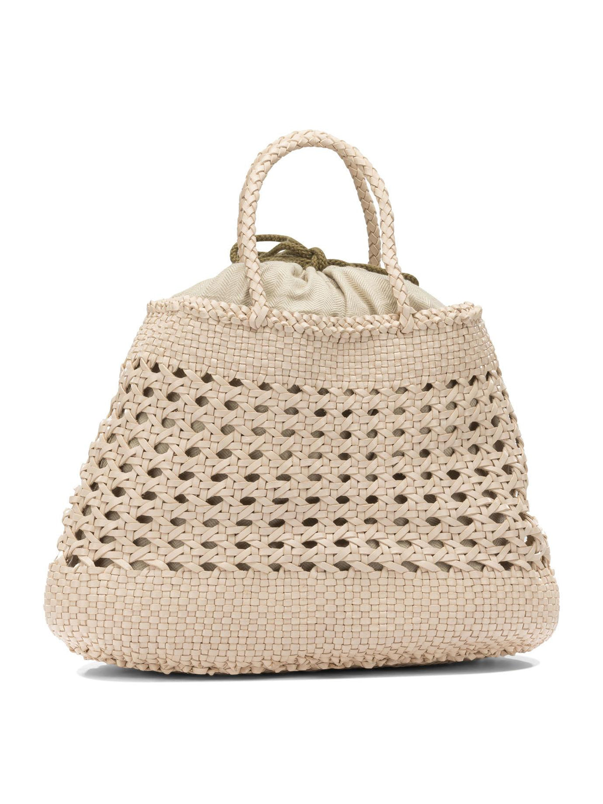 Dragon Diffusion Natural Woven Leather Shoulder Bag