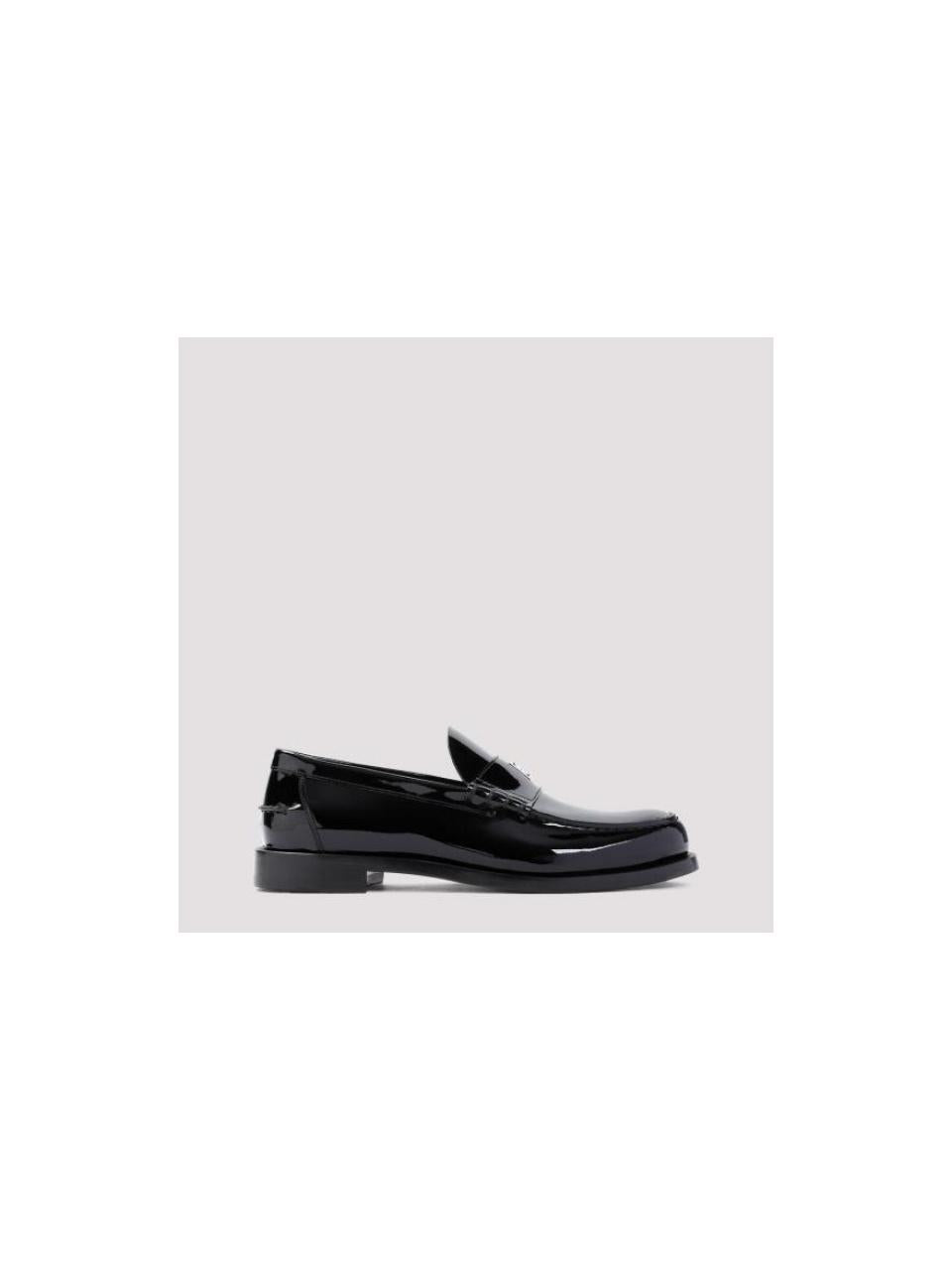 GIVENCHY Mr G Leather Loafers Black Men's Shoes BH202 GH1QR 001